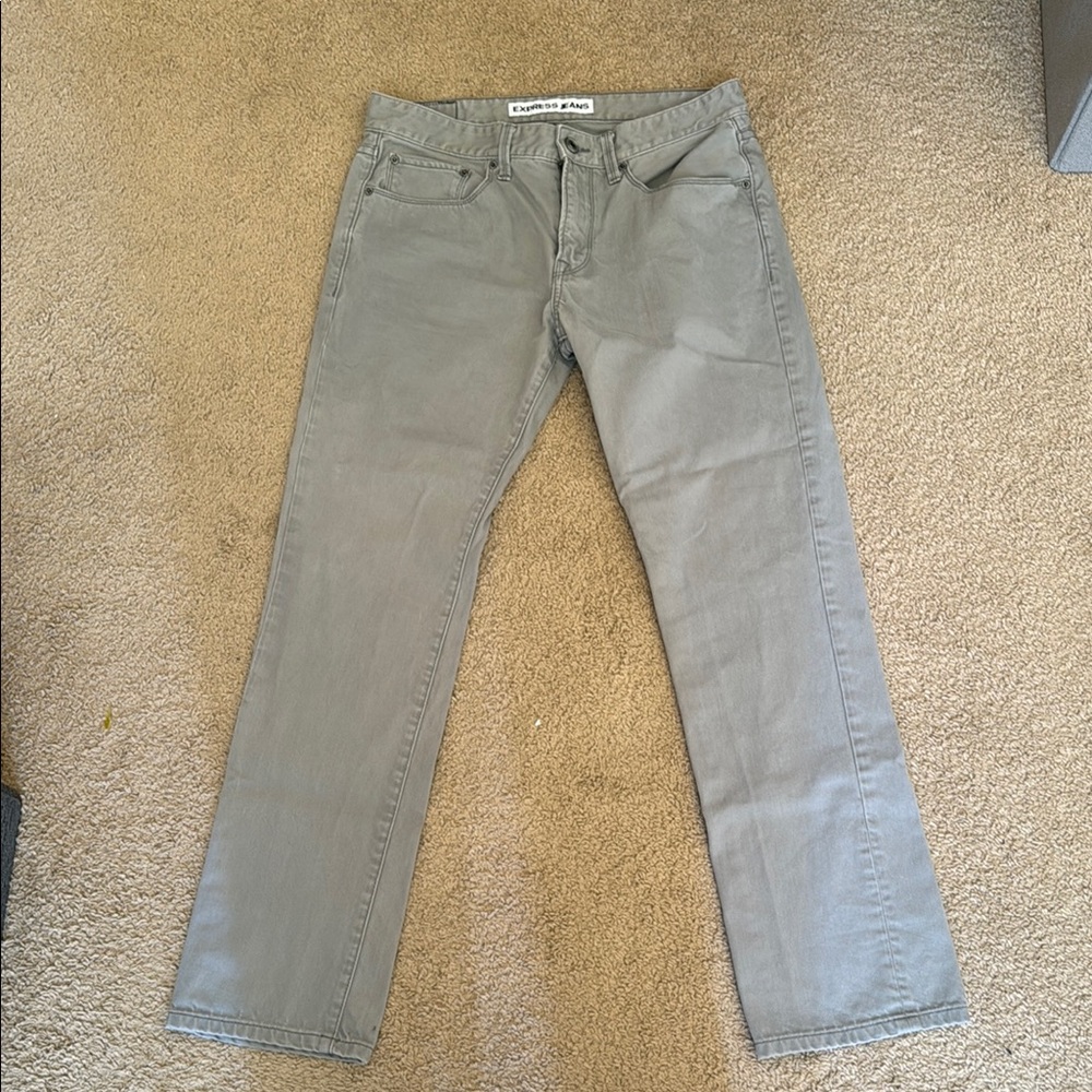 Express Light Gray Jeans
